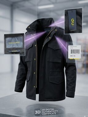 Men's Black Military Field Jacket